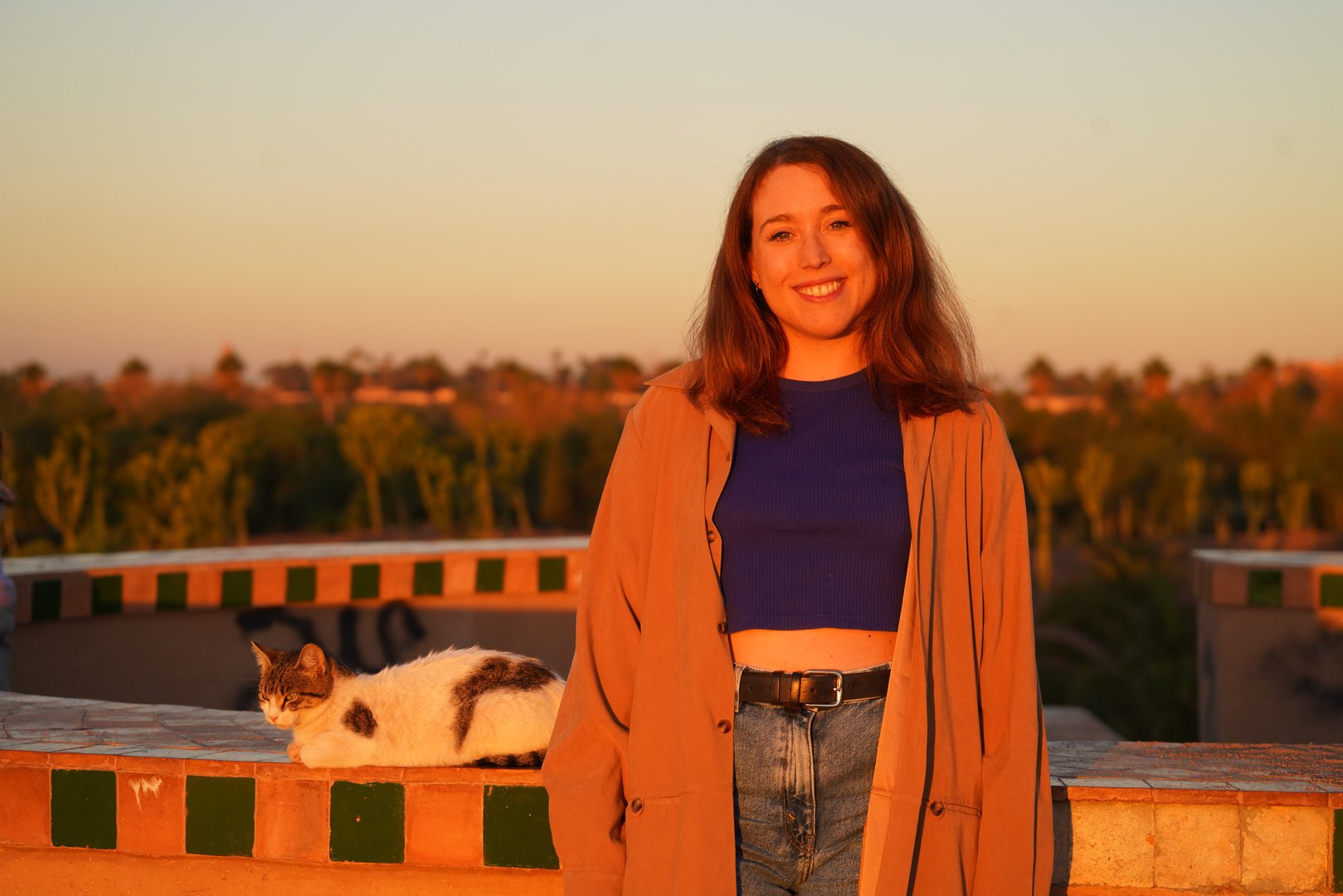 The sunset with Lucia
